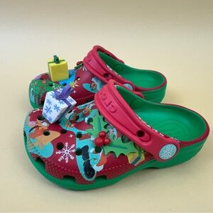 Disney x Crocs Kids Mickey & Friends Christmas Holiday Clogs C9